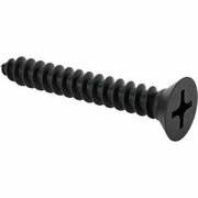 BSC PREFERRED Flat Head Screws for Particleboard&Fiberboard Black-Oxide Steel Number 6 Size 1 Long, 100PK 90252A106